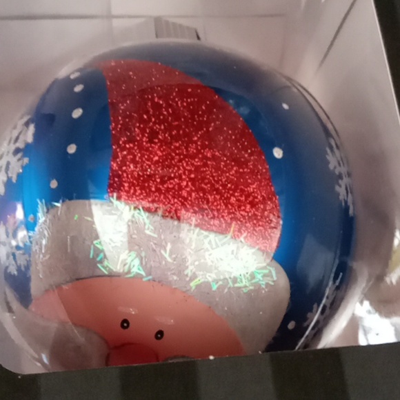 Christopher Radko 2008 Sparkle Santa Ball Christmas Ornament - Picture 2 of 7